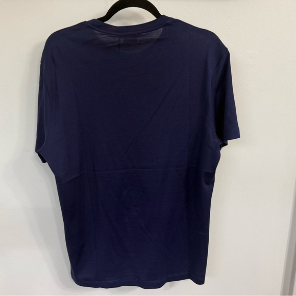 ๐๐ค NWT! Versace Dark Blue Tee with White Logo - Picture 7 of 10